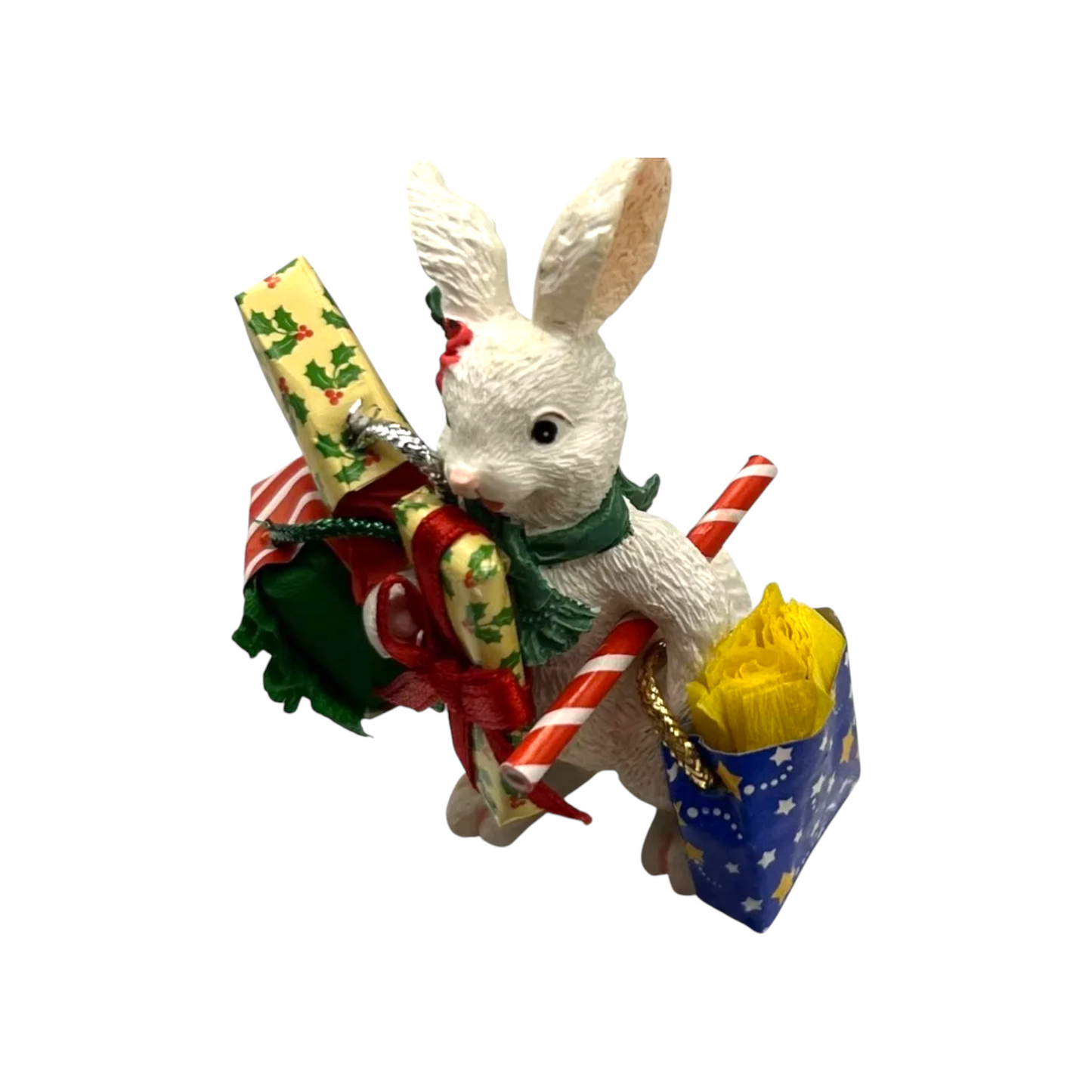 1996 Vintage Christmas Cottontails Carlton Cards Ornaments (Bunny) CXOR-126Y