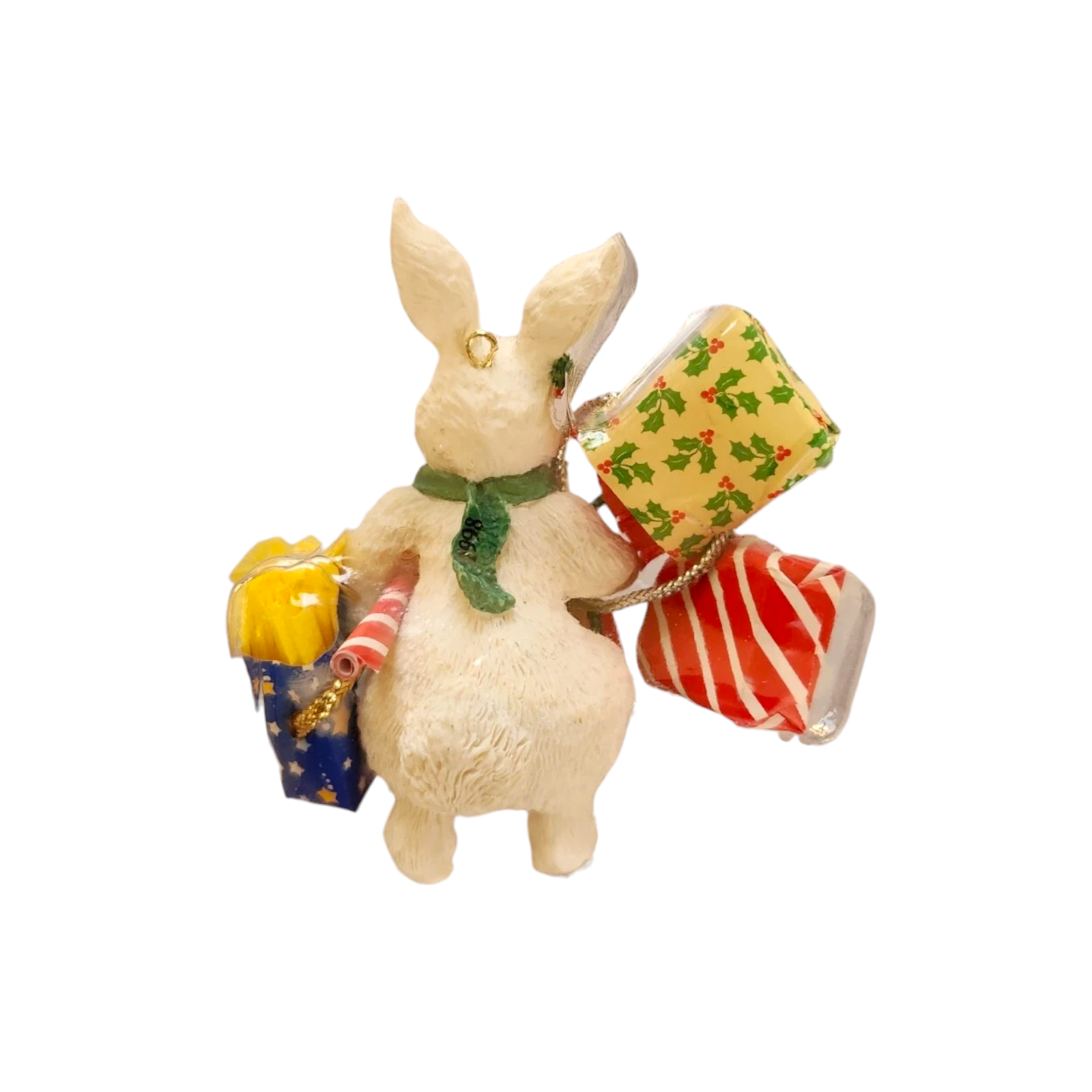 1996 Vintage Christmas Cottontails Carlton Cards Ornaments (Bunny) CXOR-126Y