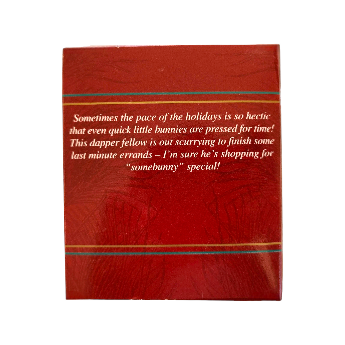 1996 Vintage Christmas Cottontails Carlton Cards Ornaments (Bunny) CXOR-126Y