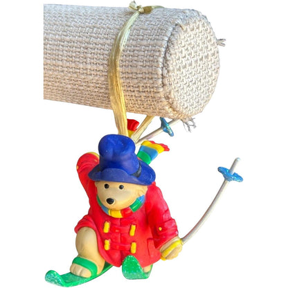 1996 Vintage Gliding Into Christmas - Paddington Bear Carlton Cards Ornaments (Teddy Bear) CXOR-089T