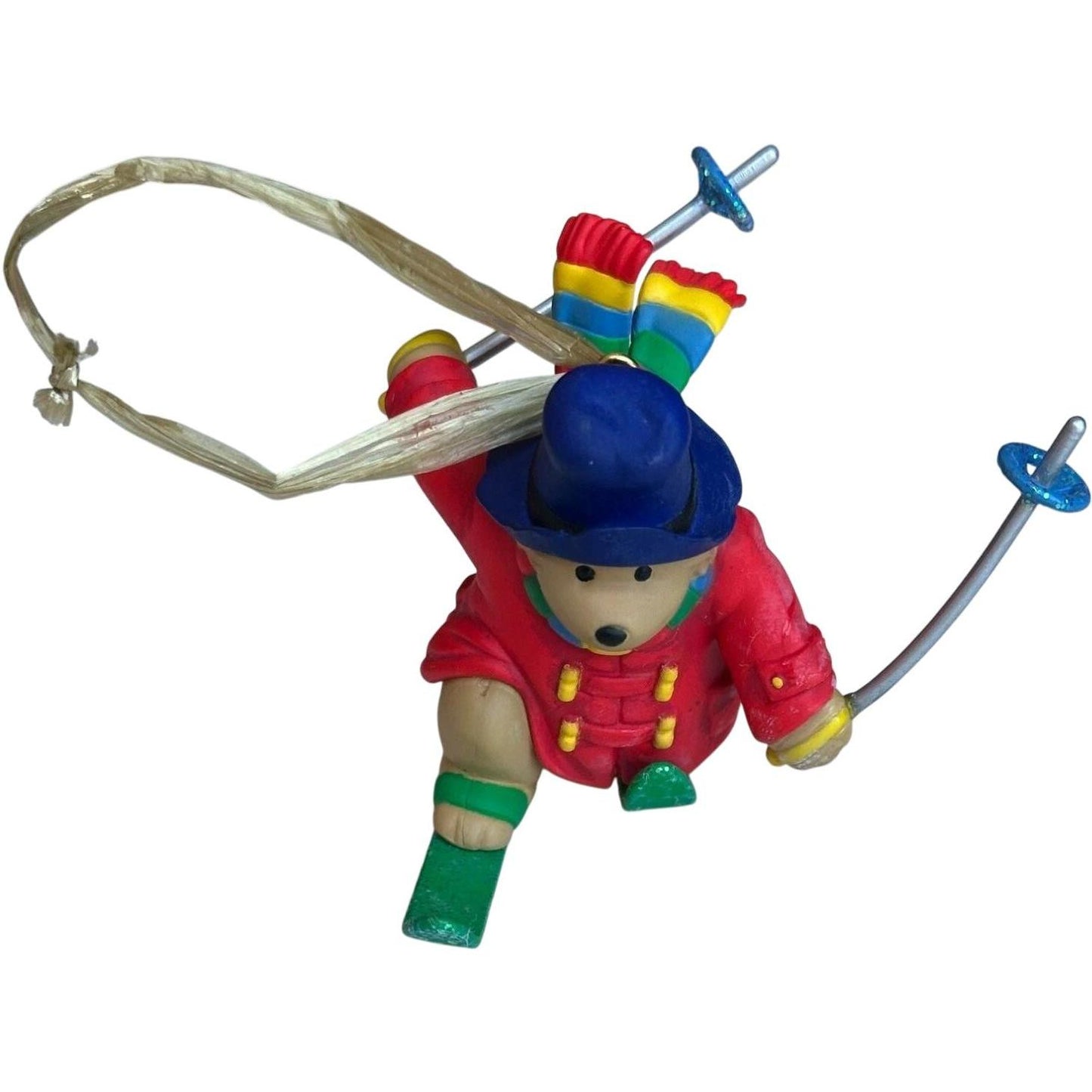1996 Vintage Gliding Into Christmas - Paddington Bear Carlton Cards Ornaments (Teddy Bear) CXOR-089T
