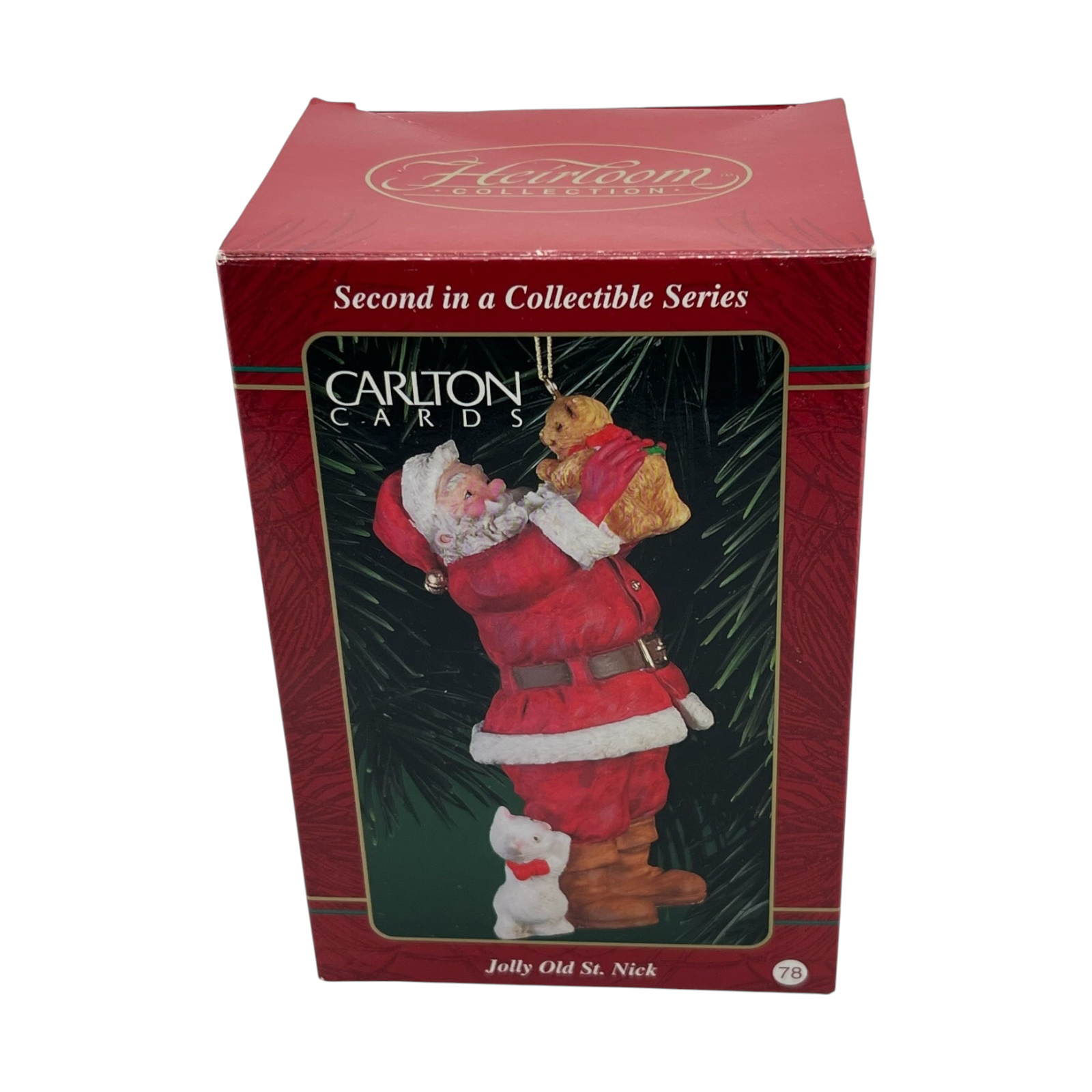1996 Vintage Jolly Old St. Nick Carlton Cards Ornaments (Santa Claus) CXOR-015W