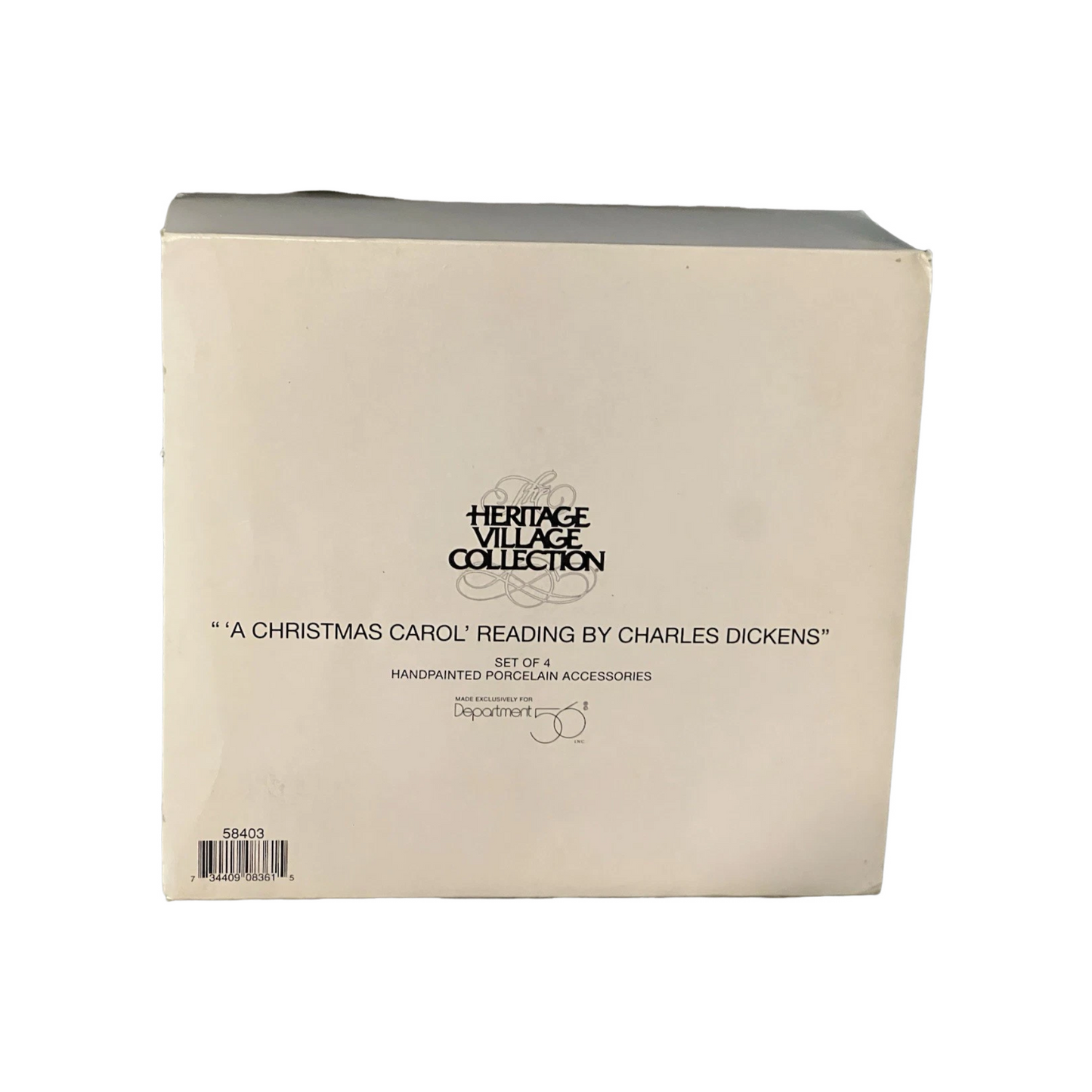 1996 A Christmas Carol Reading by Charles Dickens Department 56 – Heritage Village Collection 58403 Image2