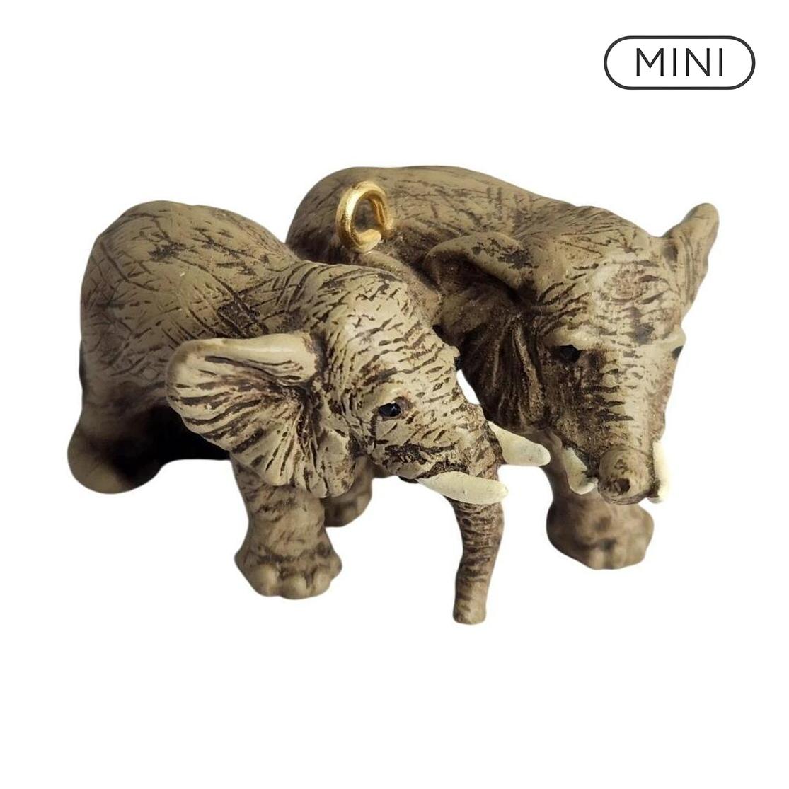 1996 African Elephants Hallmark Ornament (Noah's Ark) QXM4224 Image1