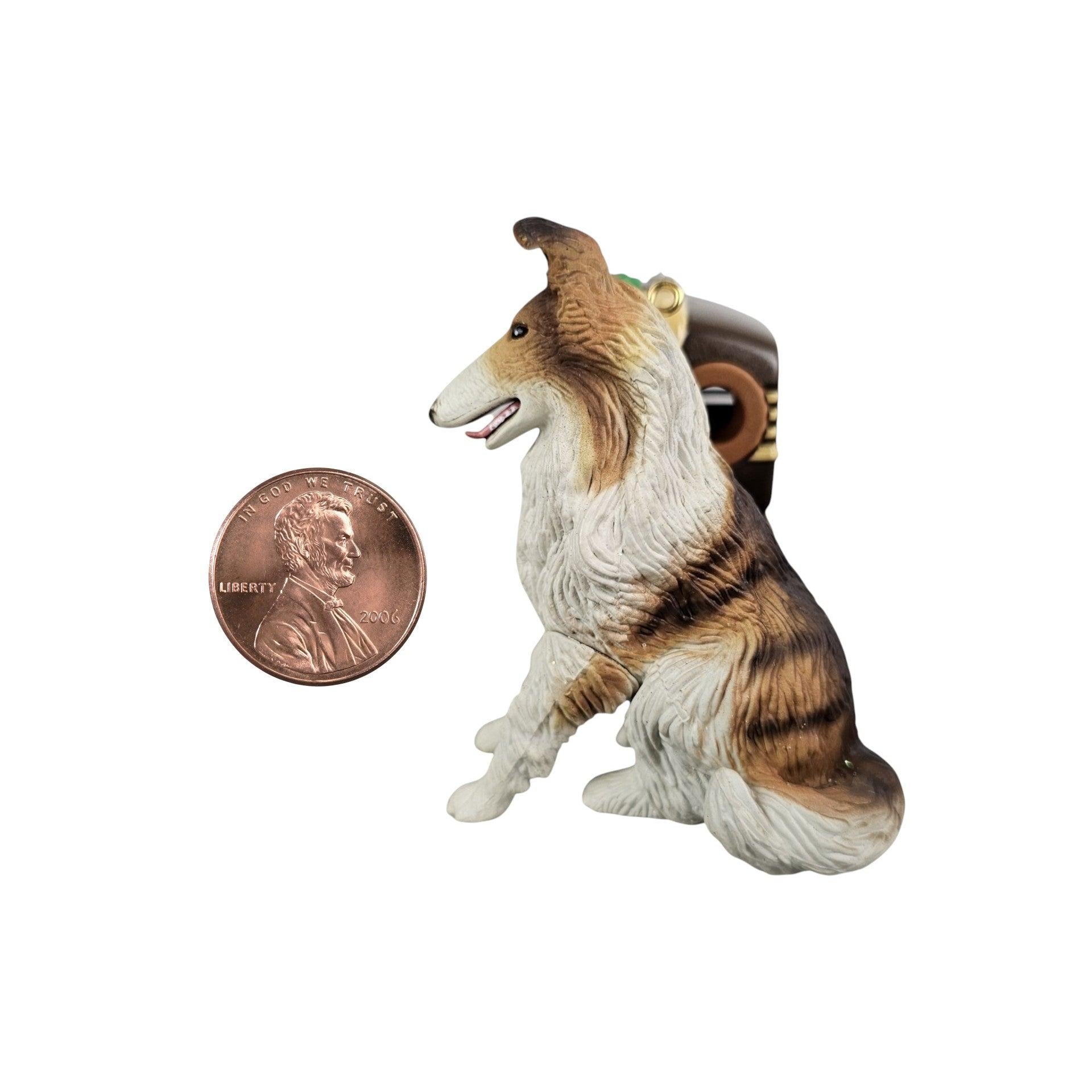 1996 All Set for Santa - Lassie Lighted Carlton Cards Ornaments (Lassie) CXOR-095W Image6