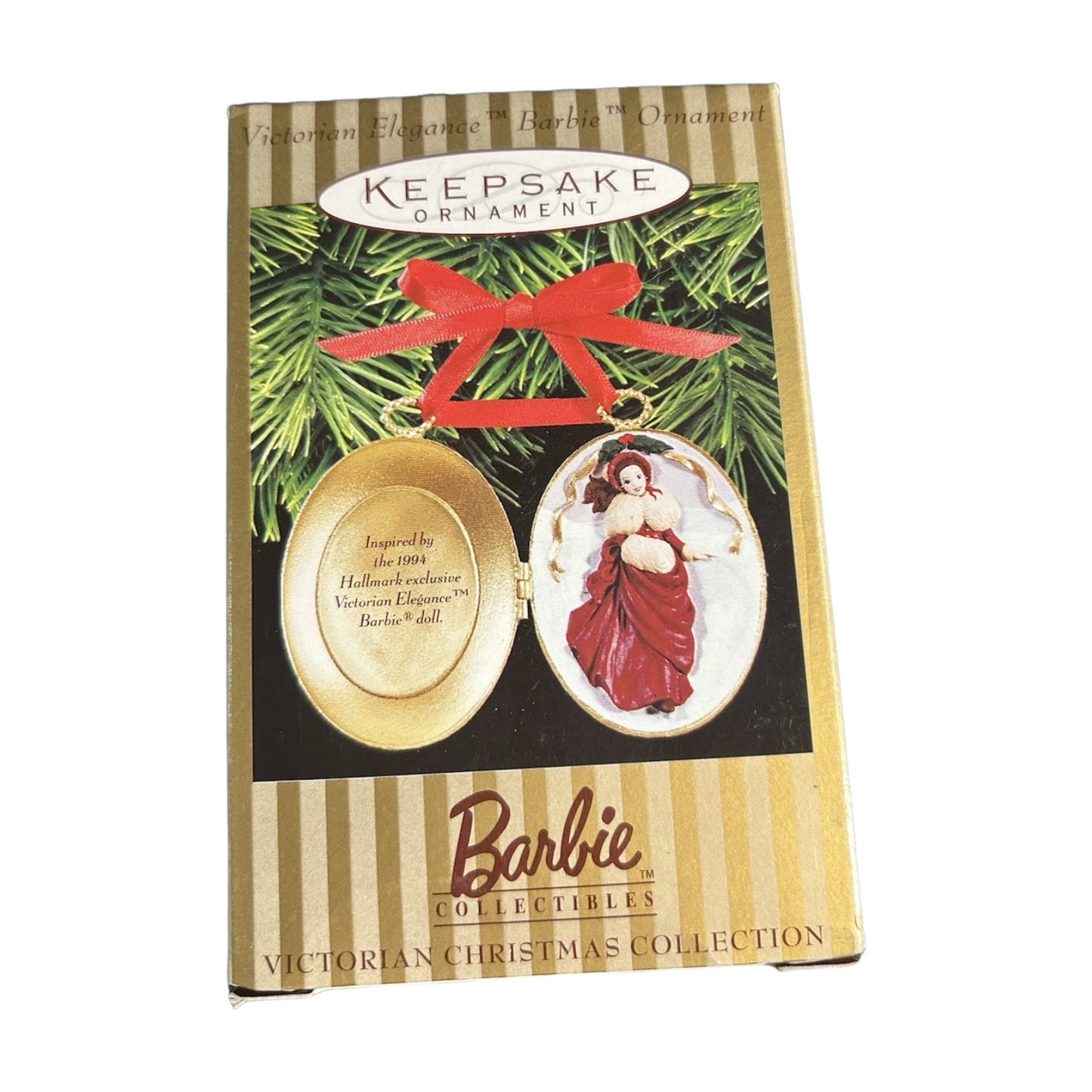 1996 Barbie Victorian Christmas Collection Hallmark Ornament (Barbie) QHB6004 Image2