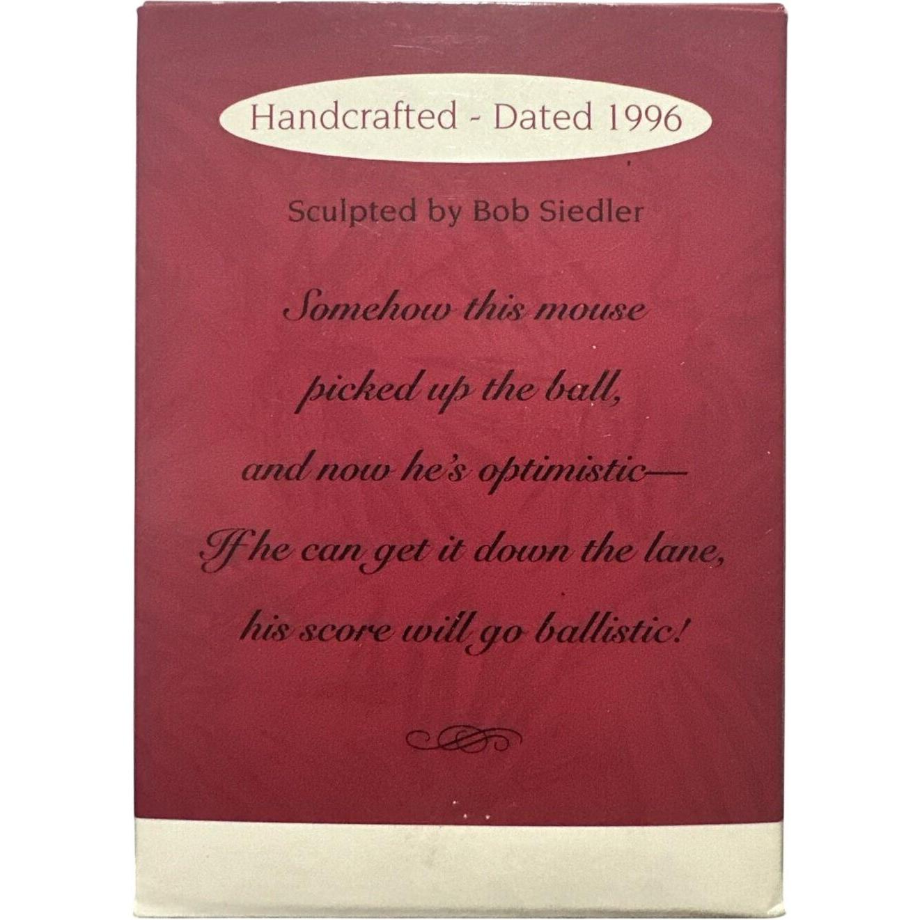 1996 Bowl 'em Over Hallmark Ornament (Mice) QX6014