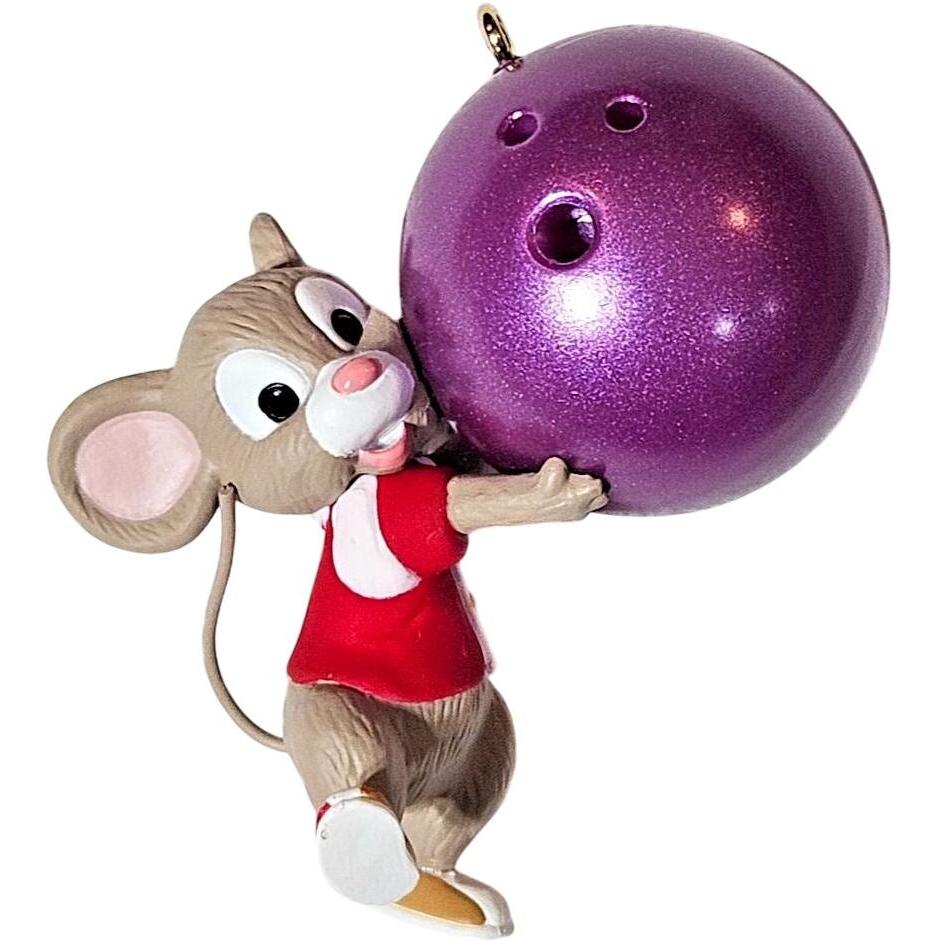 1996 Bowl 'em Over Hallmark Ornament (Mice) QX6014