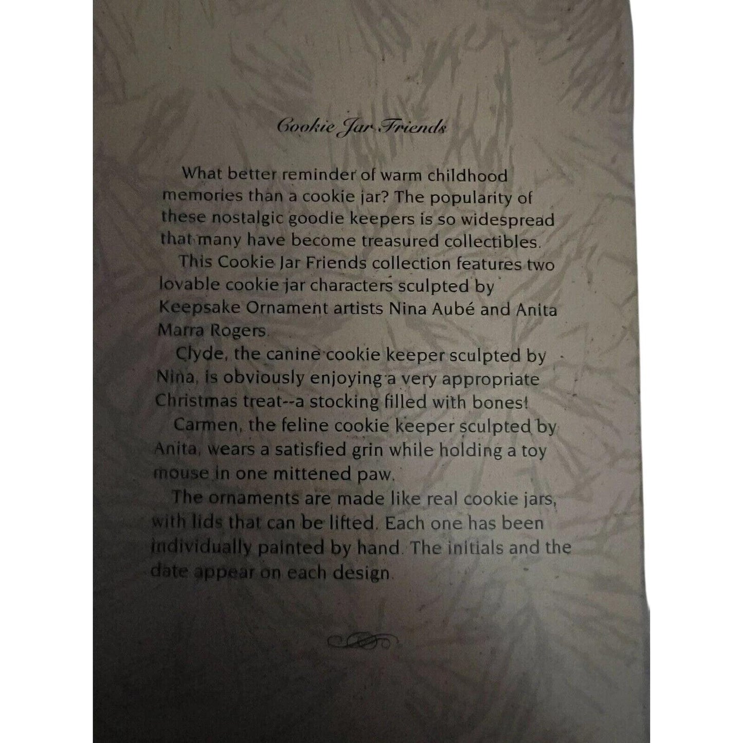 1996 Carmen Hallmark Ornament (Cookie Jar Friends) QK1164