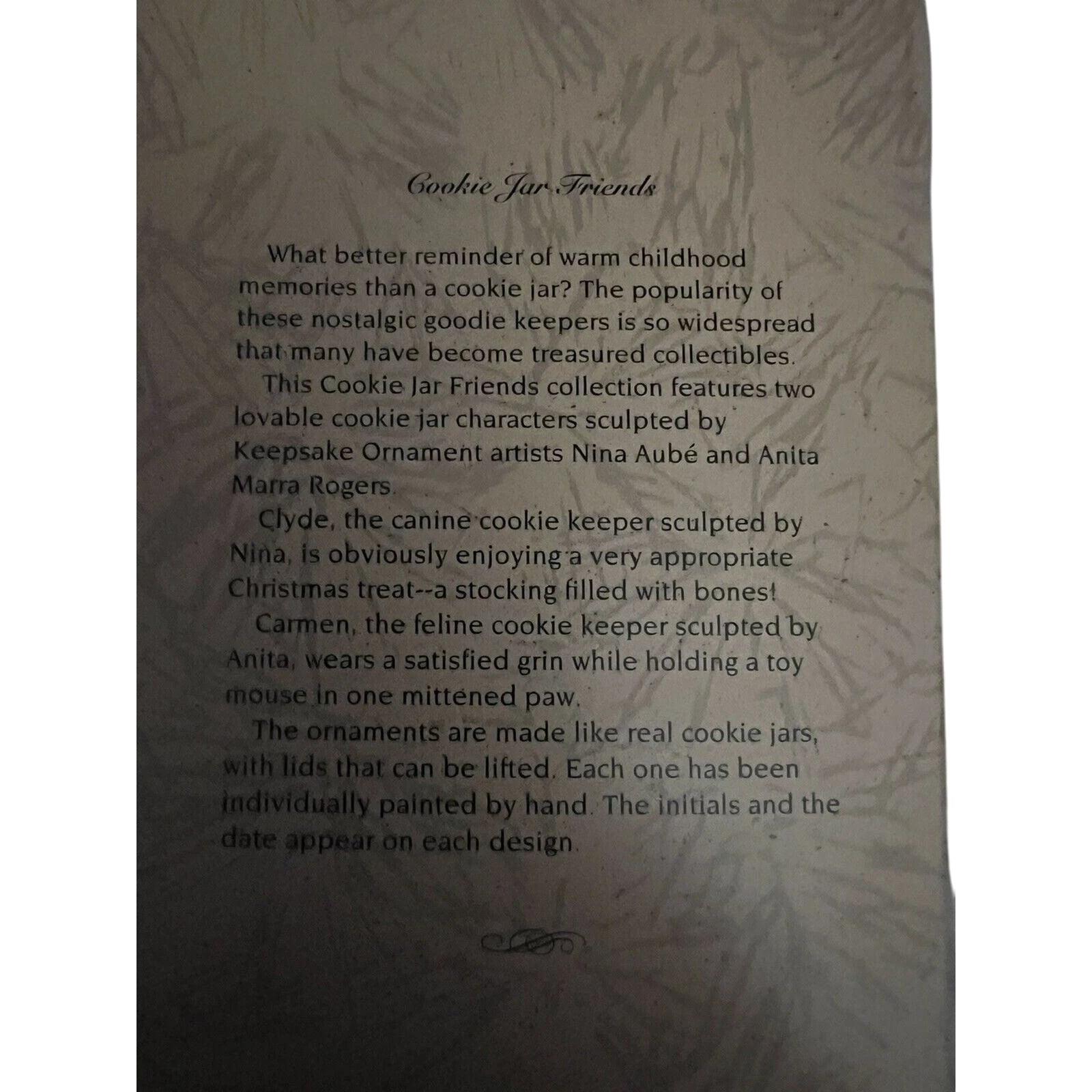 1996 Carmen Hallmark Ornament (Cookie Jar Friends) QK1164