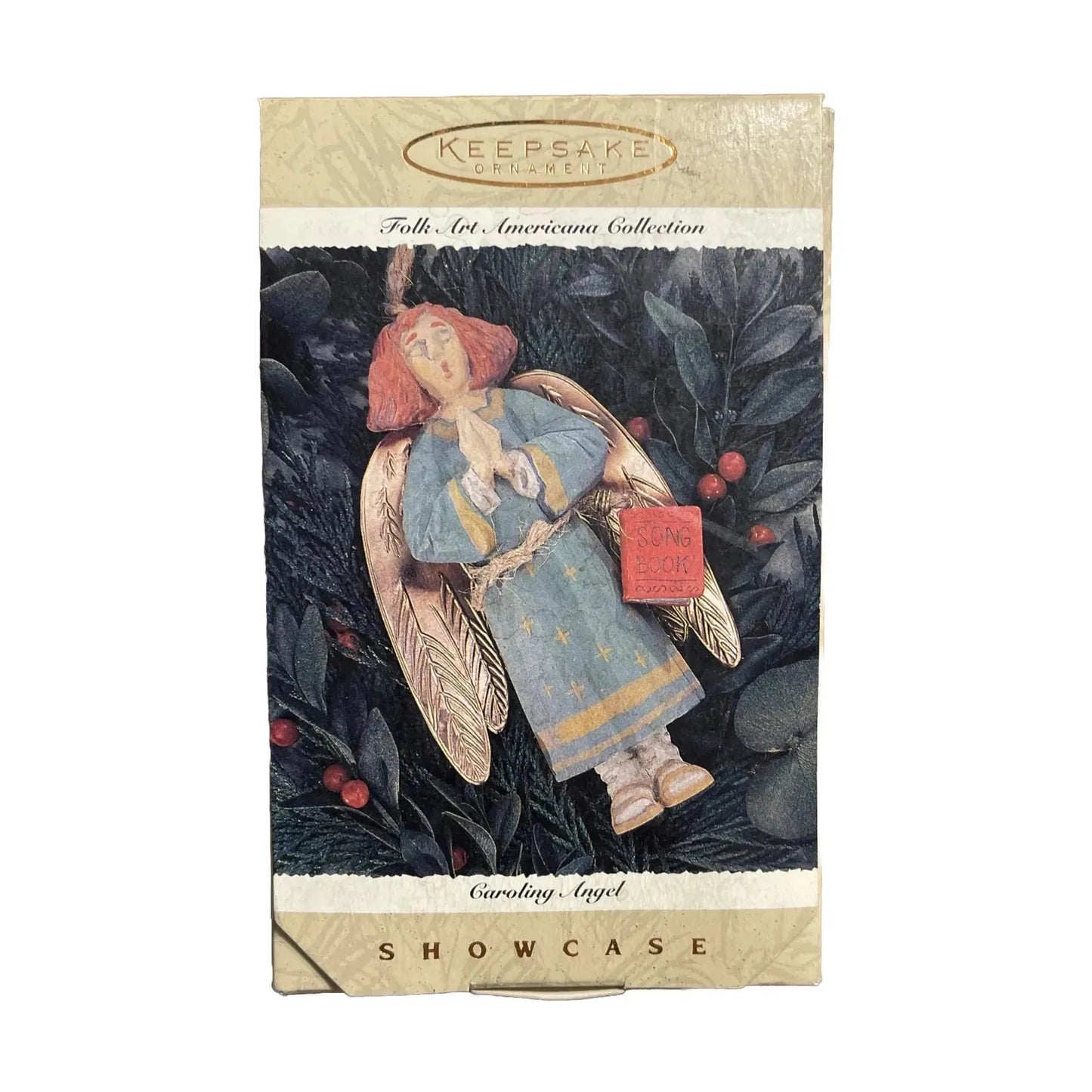 1996 Caroling Angel Hallmark Ornament (Folk Art Americana) QK1134 Image2
