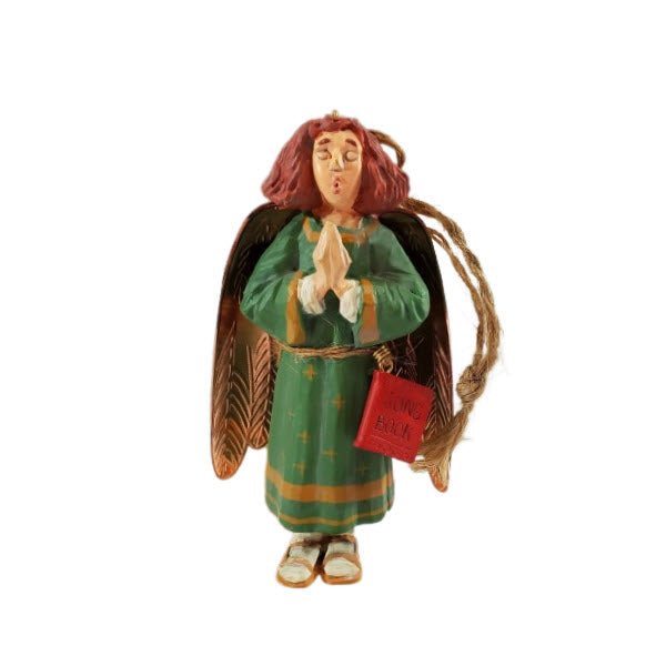 1996 Caroling Angel Hallmark Ornament (Folk Art Americana) QK1134