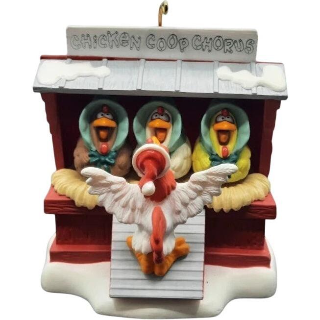 1996 Chicken Coop Chorus Hallmark Ornament (Chicken) QLX7491