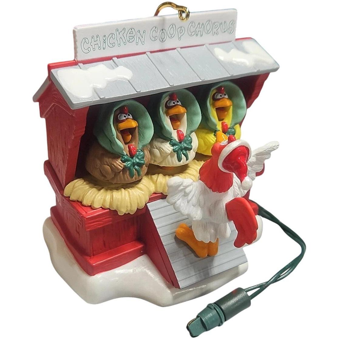 1996 Chicken Coop Chorus Hallmark Ornament (Chicken) QLX7491