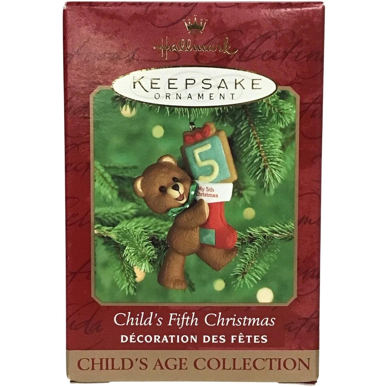 1996 Child's Fifth Christmas Hallmark Ornament (Child's Age Collection) QX6934