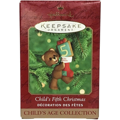 1996 Child's Fifth Christmas Hallmark Ornament (Child's Age Collection) QX6934
