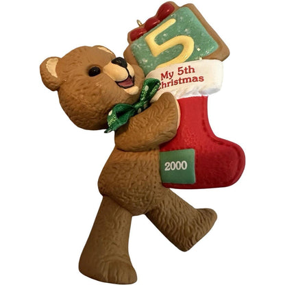 1996 Child's Fifth Christmas Hallmark Ornament (Child's Age Collection) QX6934