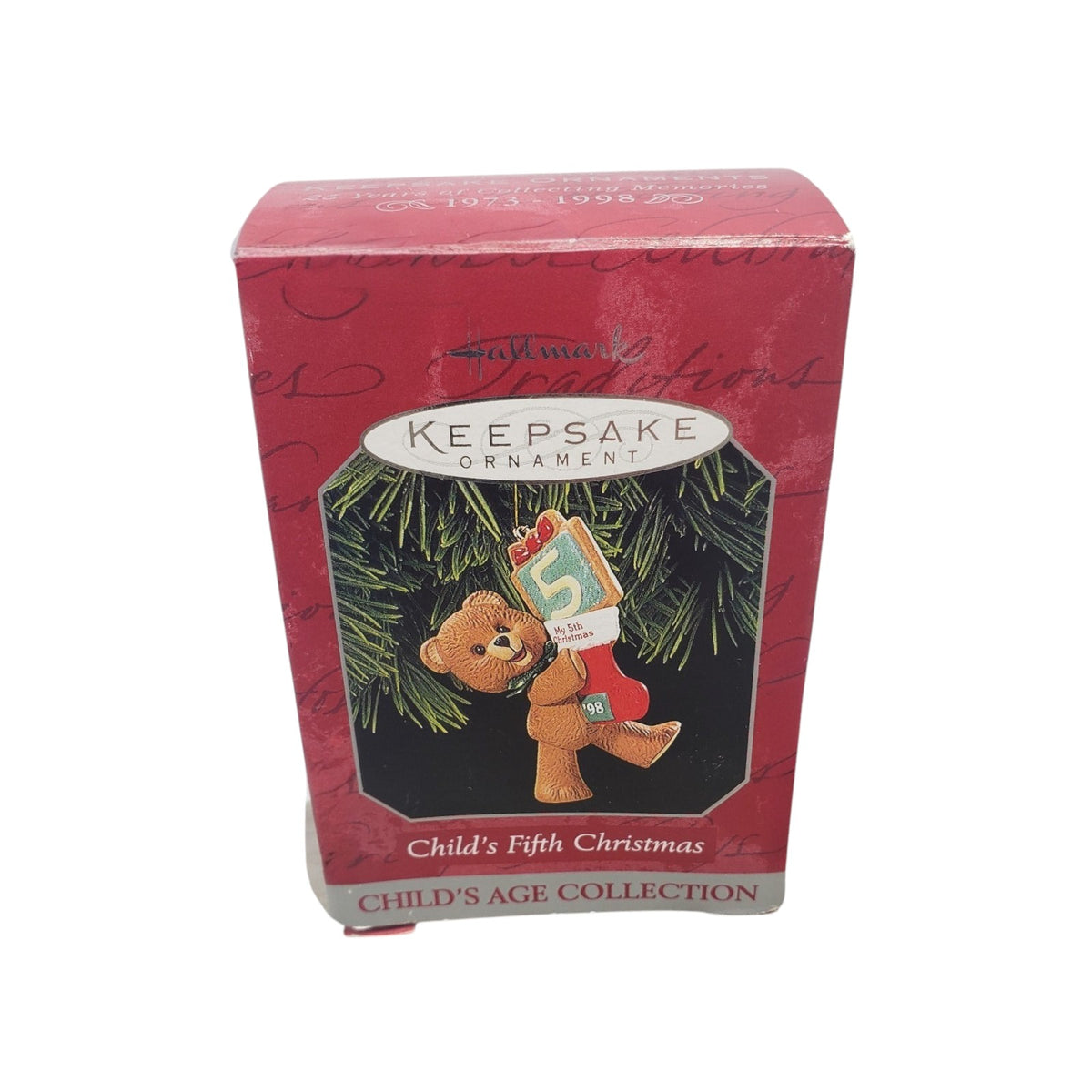 1996 Child's Fifth Christmas Hallmark Ornament (Child's Age Collection) QX6934 Image2
