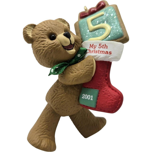 1996 Child's Fifth Christmas Hallmark Ornament (Child's Age Collection) QX8395