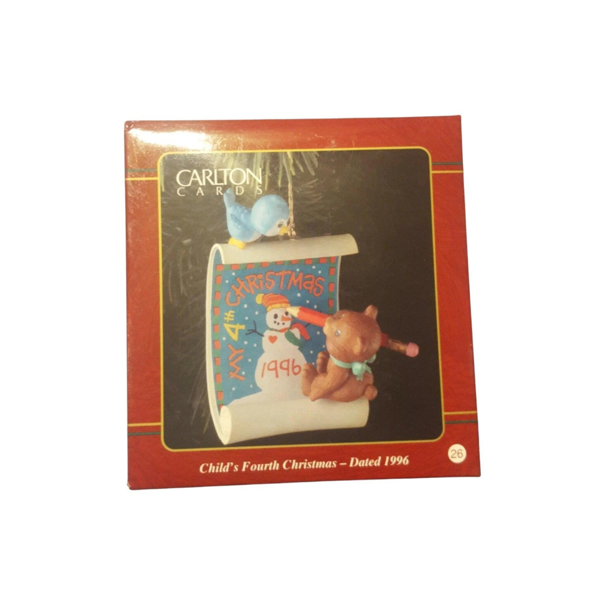 1996 Child's Fourth Christmas Carlton Cards Ornaments (Child's Age Collection) by Carlton Cards Carlton Cards Ornaments (Child's Age Collection) CXOR-038T Image2