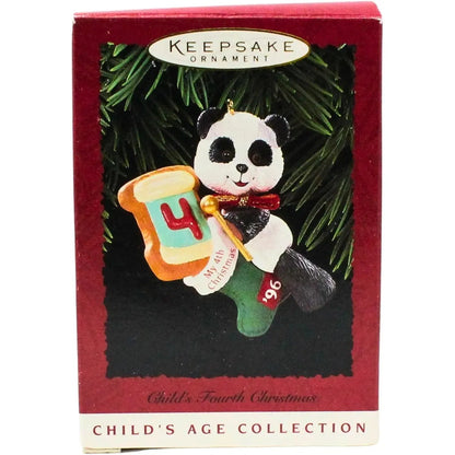 1996 Child's Fourth Christmas Hallmark Ornament (Child's Age Collection) QX5781