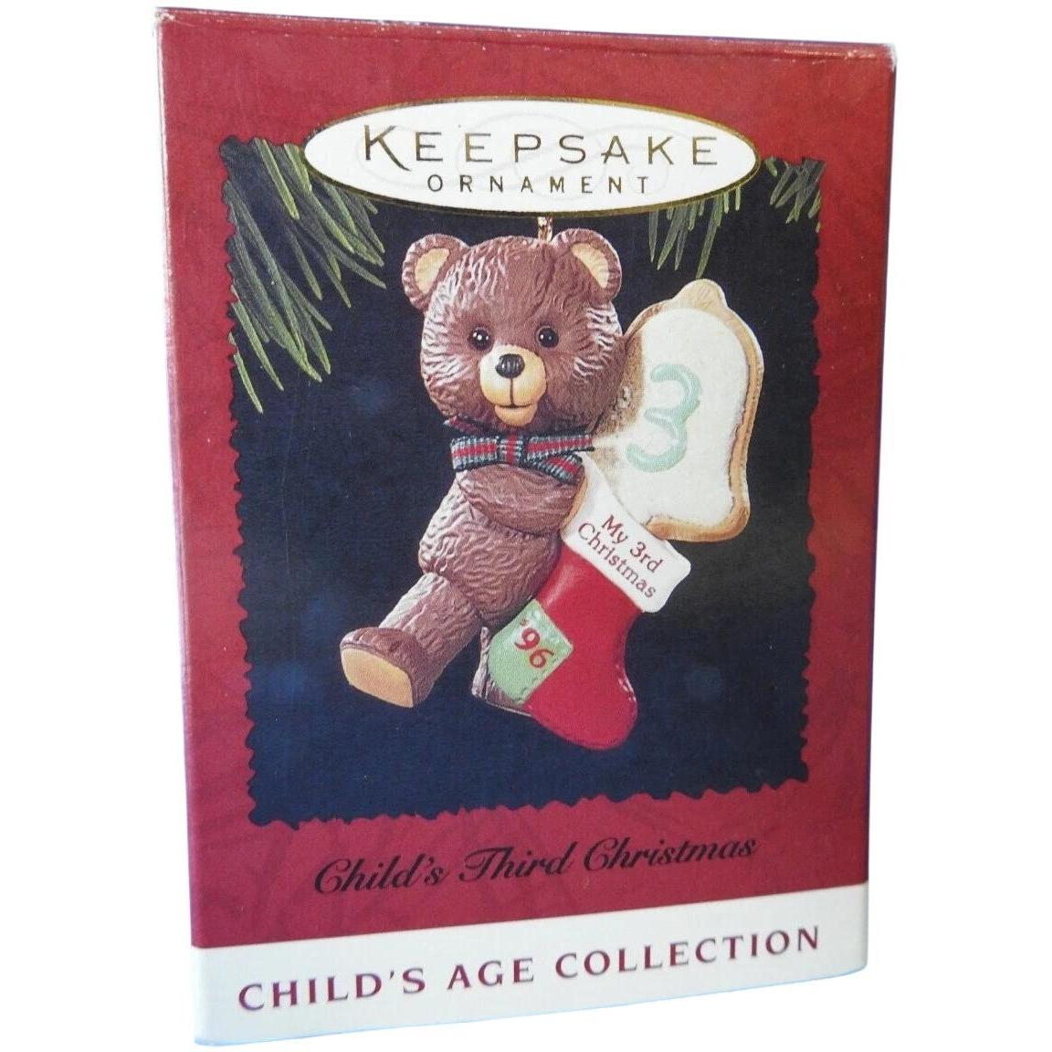 1996 Child's Third Christmas Hallmark Ornament (Polar Bear) QX6034