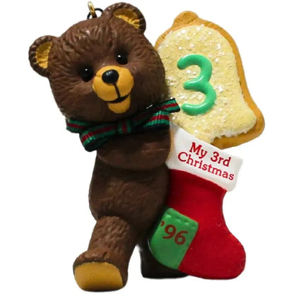 1996 Child's Third Christmas Hallmark Ornament (Polar Bear) QX6034