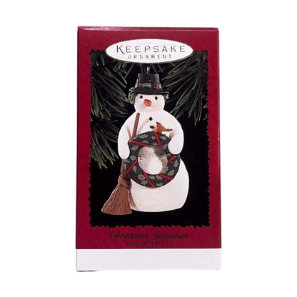 1996 Christmas Snowman Hallmark Ornament (Marjolein Bastin) QX6214 Image2