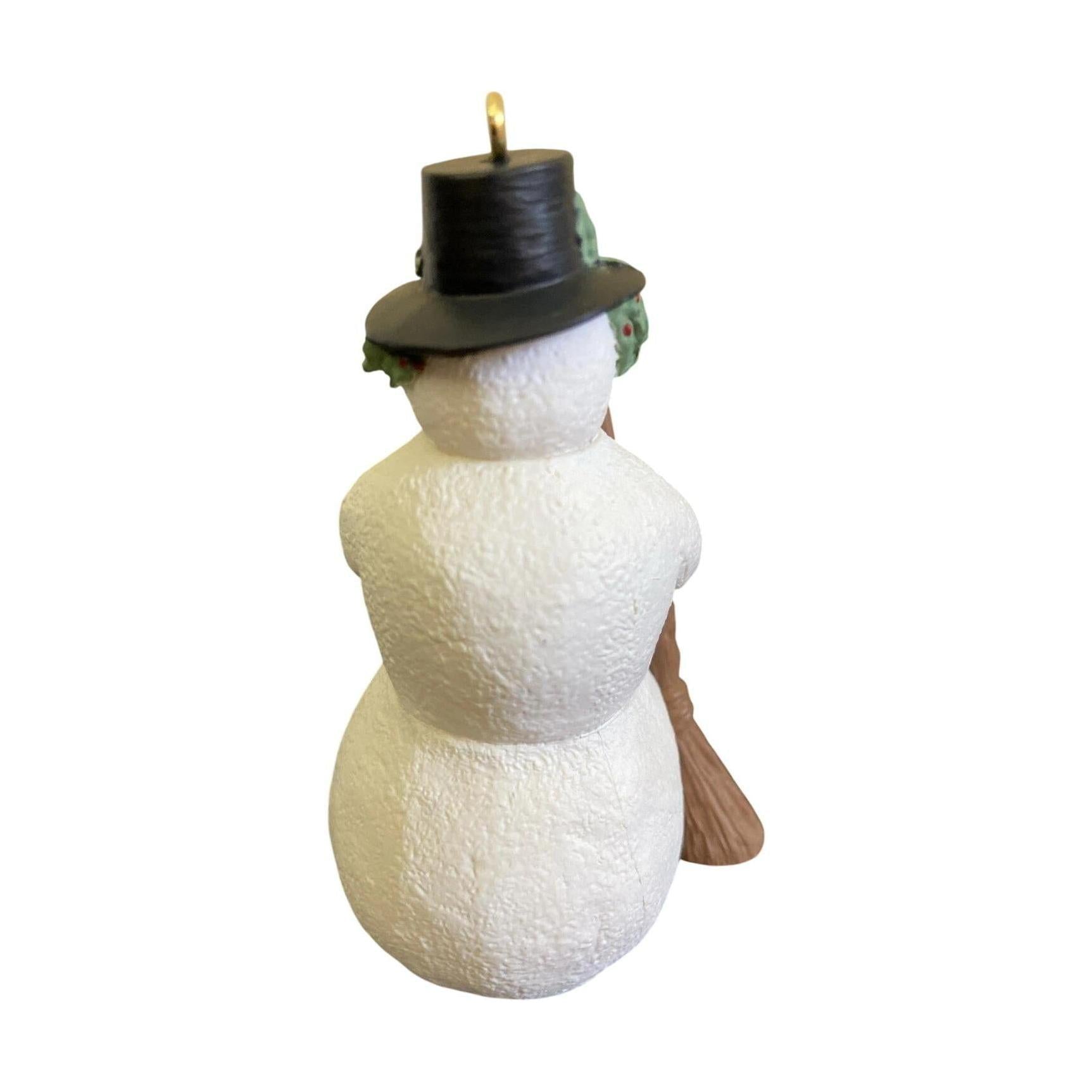 1996 Christmas Snowman Hallmark Ornament (Marjolein Bastin) QX6214 Image3