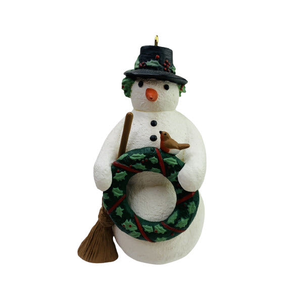 1996 Christmas Snowman Hallmark Ornament (Marjolein Bastin) QX6214