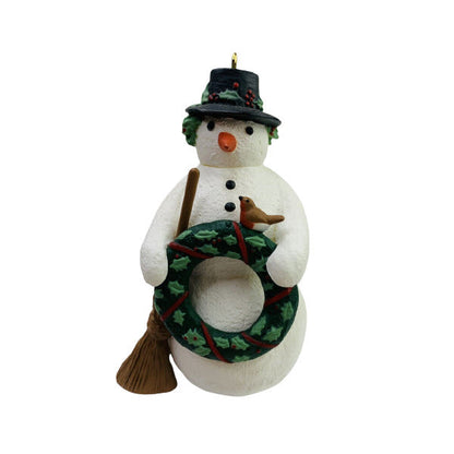 1996 Christmas Snowman Hallmark Ornament (Marjolein Bastin) QX6214