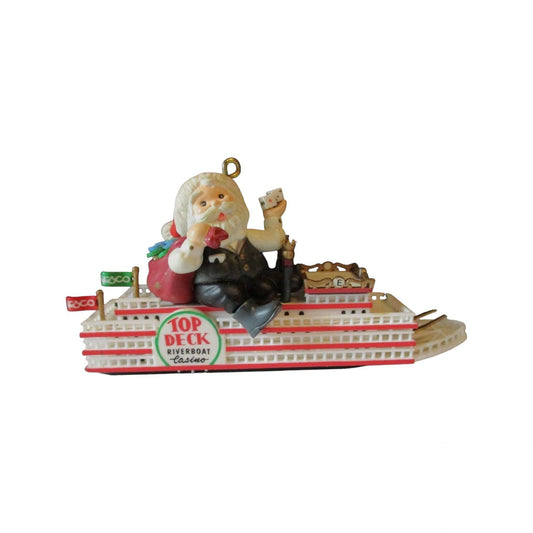 1996 Decked Out for Christmas Enesco Ornament (Santa Claus) 176796 Image1
