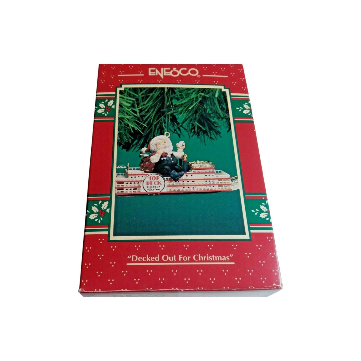 1996 Decked Out for Christmas Enesco Ornament (Santa Claus) 176796 Image2