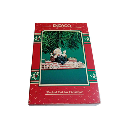1996 Decked Out for Christmas Enesco Ornament (Santa Claus) 176796 Image2