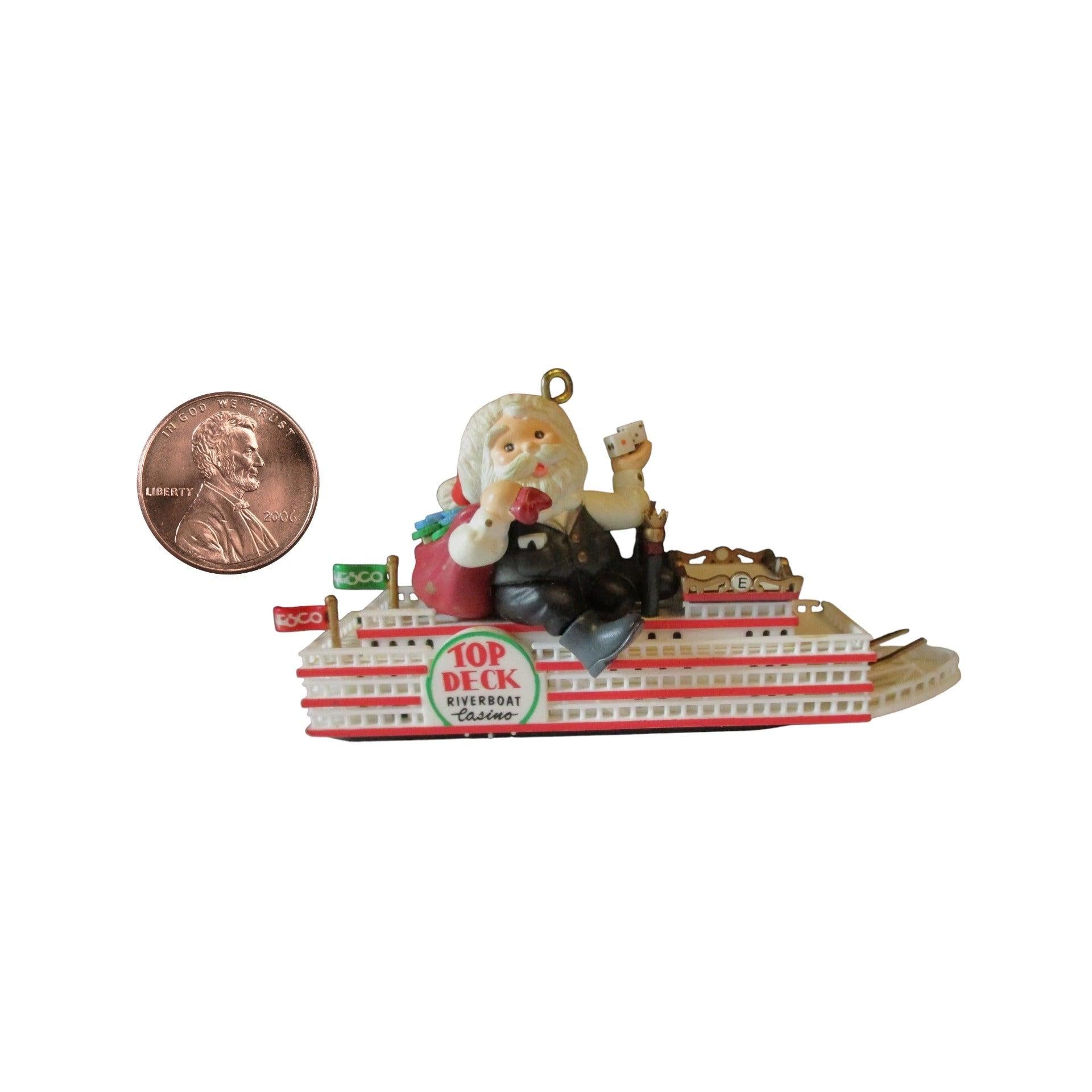 1996 Decked Out for Christmas Enesco Ornament (Santa Claus) 176796 Image3