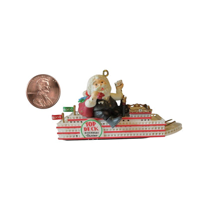 1996 Decked Out for Christmas Enesco Ornament (Santa Claus) 176796 Image3