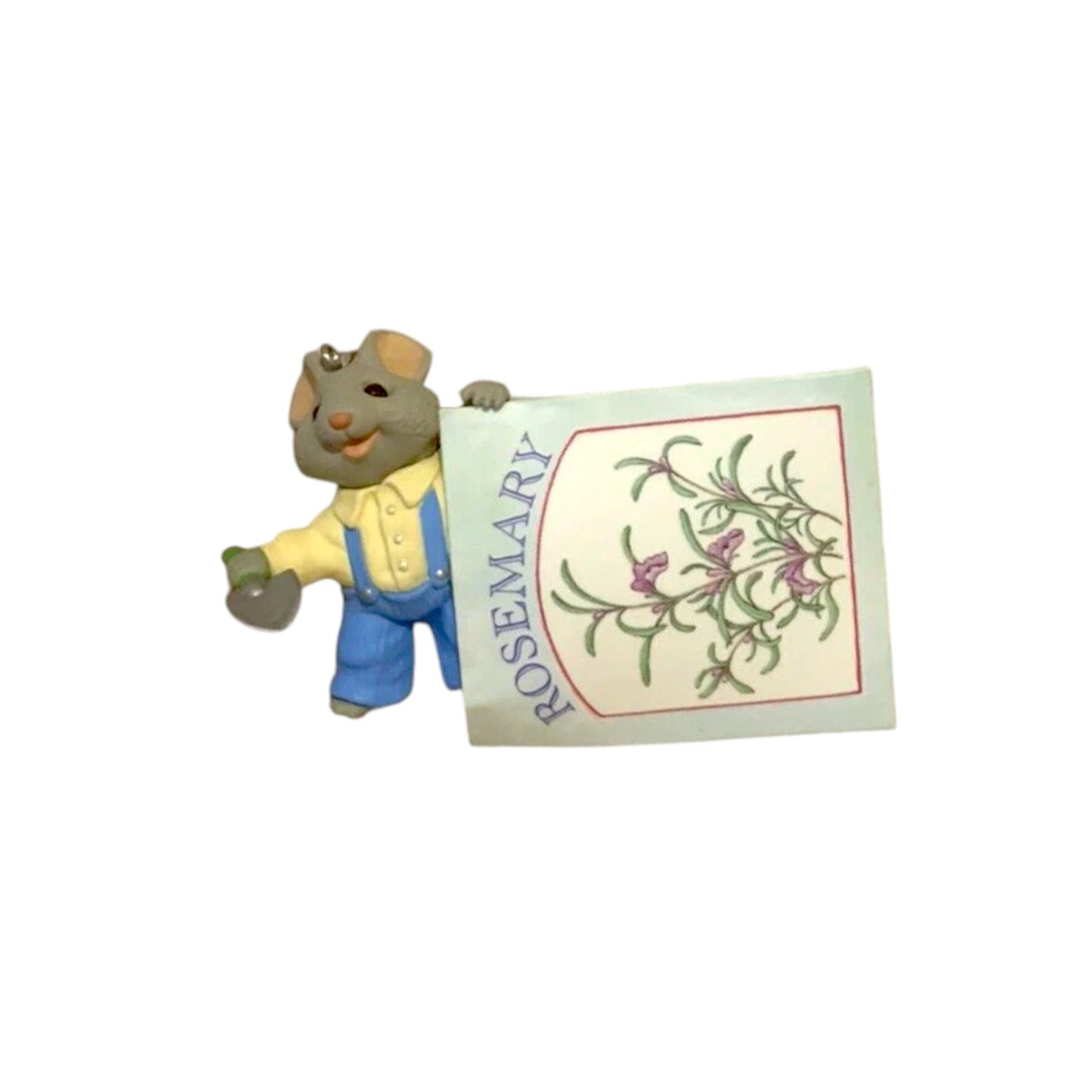 1996 Digging In Hallmark Ornament (Mouse) QEO8712 Image2