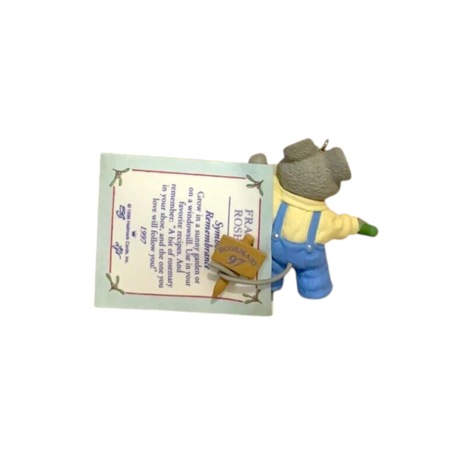1996 Digging In Hallmark Ornament (Mouse) QEO8712 Image4