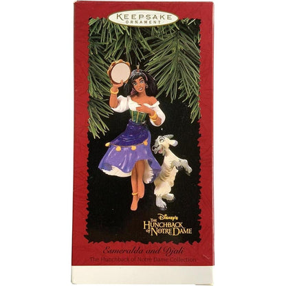 1996 Esmeralda and Djali Hallmark Ornament (The Hunchback of Notre Dame) QXI6351