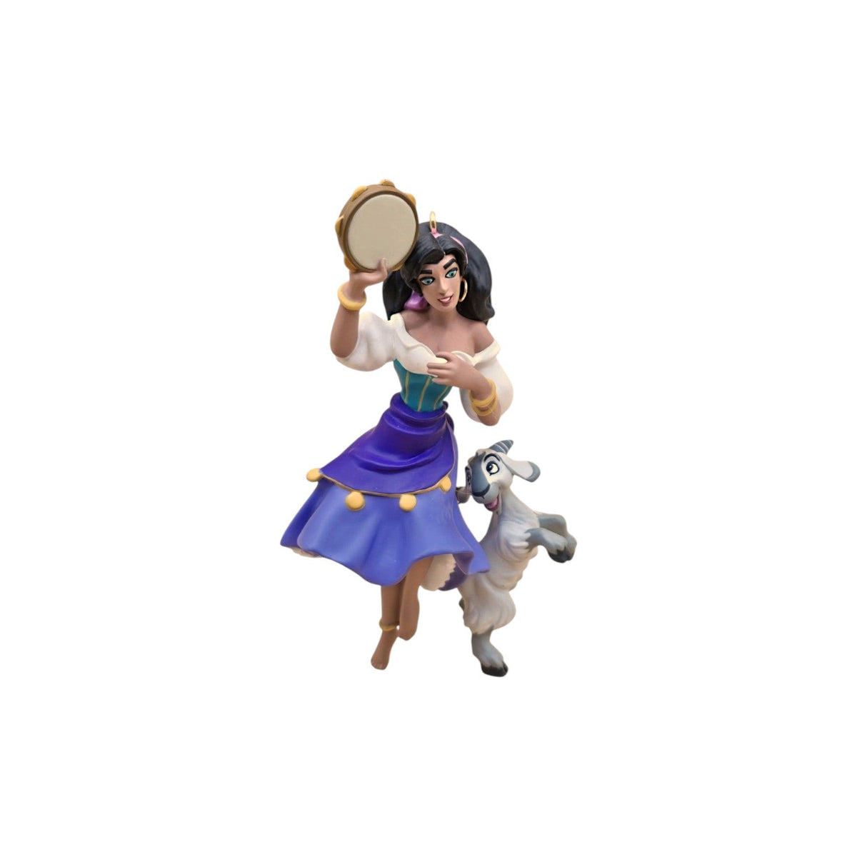 1996 Esmeralda and Djali Hallmark Ornament (The Hunchback of Notre Dame) QXI6351 Image1