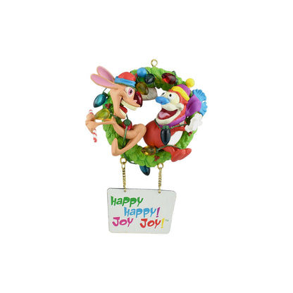 1996 Happy, Happy! Joy, Joy! (The Ren & Stimpy Show) Carlton Cards Heirloom Ornament CXOR-091T Image1