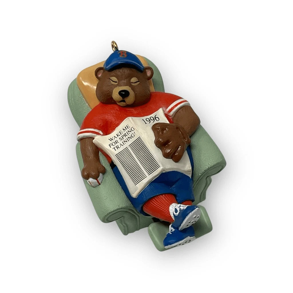 1996 Happy Holi-doze Hallmark Ornament (Teddy Bear) QX5904 Image3