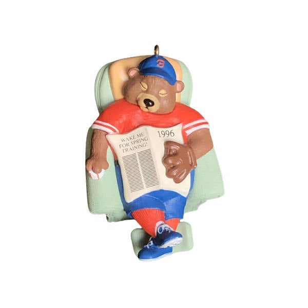 1996 Happy Holi-doze Hallmark Ornament (Teddy Bear) QX5904