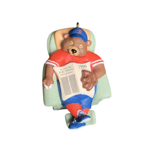 1996 Happy Holi-doze Hallmark Ornament (Teddy Bear) QX5904