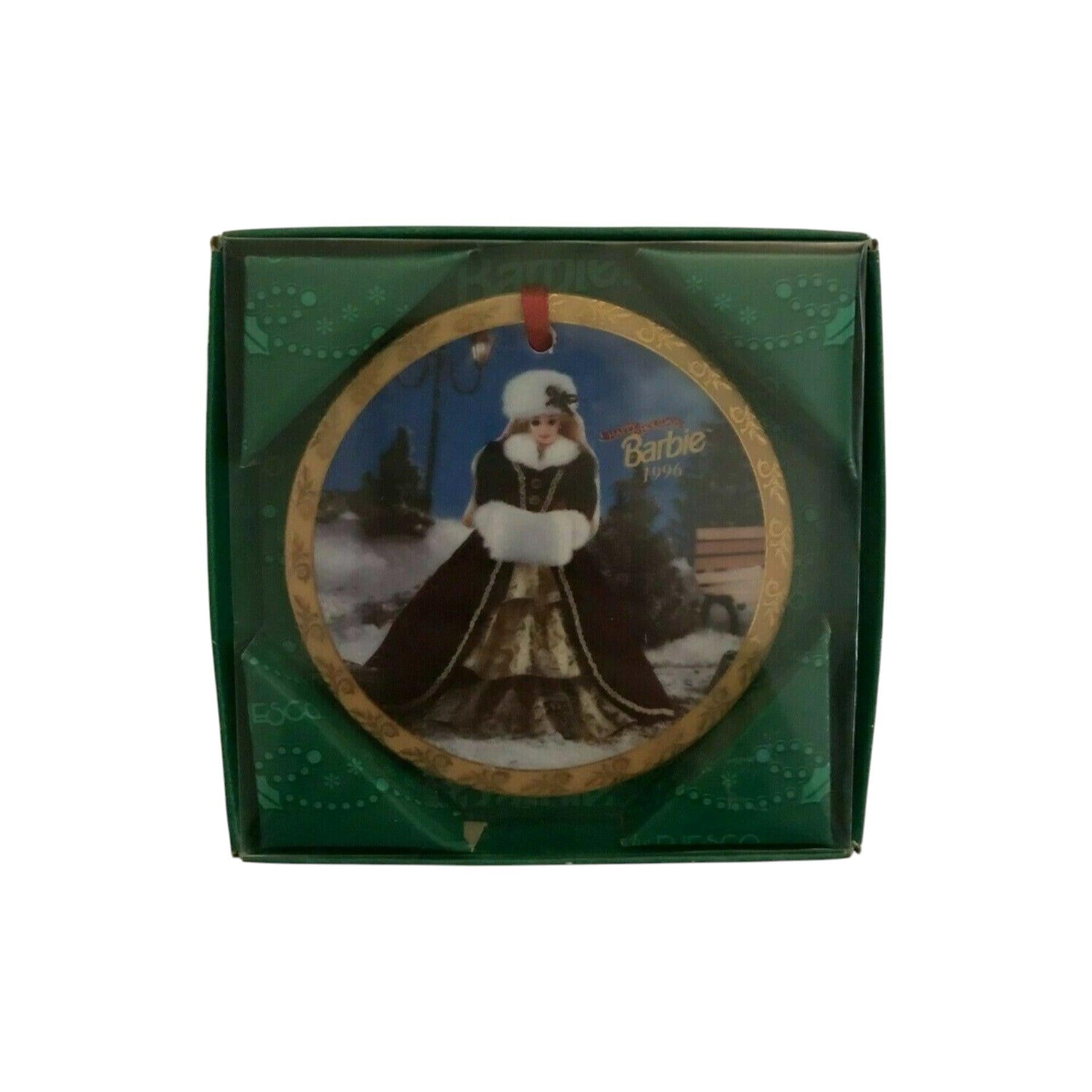 1996 Happy Holiday Barbie Enesco Ornament (Barbie) 188867 Image2