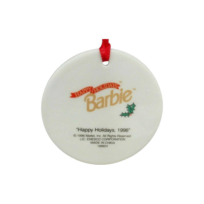 1996 Happy Holiday Barbie Enesco Ornament (Barbie) 188867 Image3