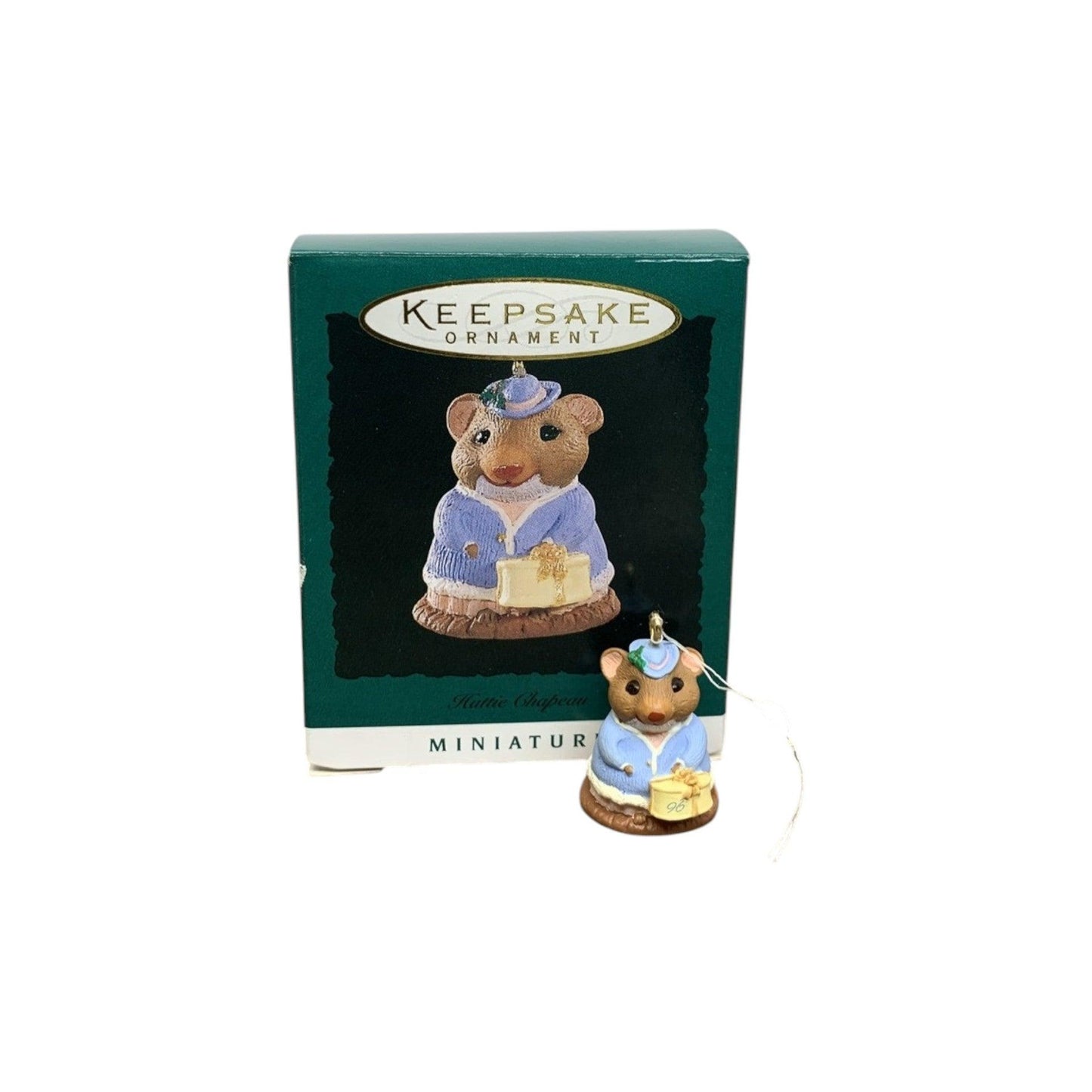 1996 Hattie Chapeau Hallmark Ornament (Mouse) QXM4251 Image5
