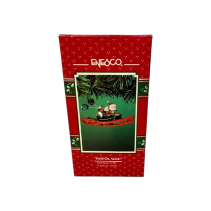1996 "Hold On, Santa!" First Issue in the "Carnival" Series Enesco Ornament (Santa Claus) 167088 Image2
