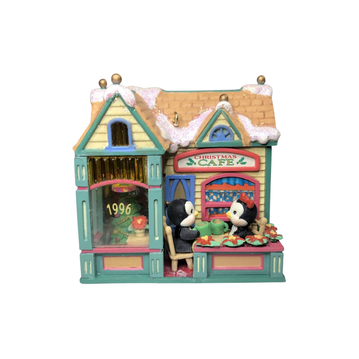 1996 Holiday Town (Penguin) Carlton Cards Heirloom Ornament CXOR-003T Image1
