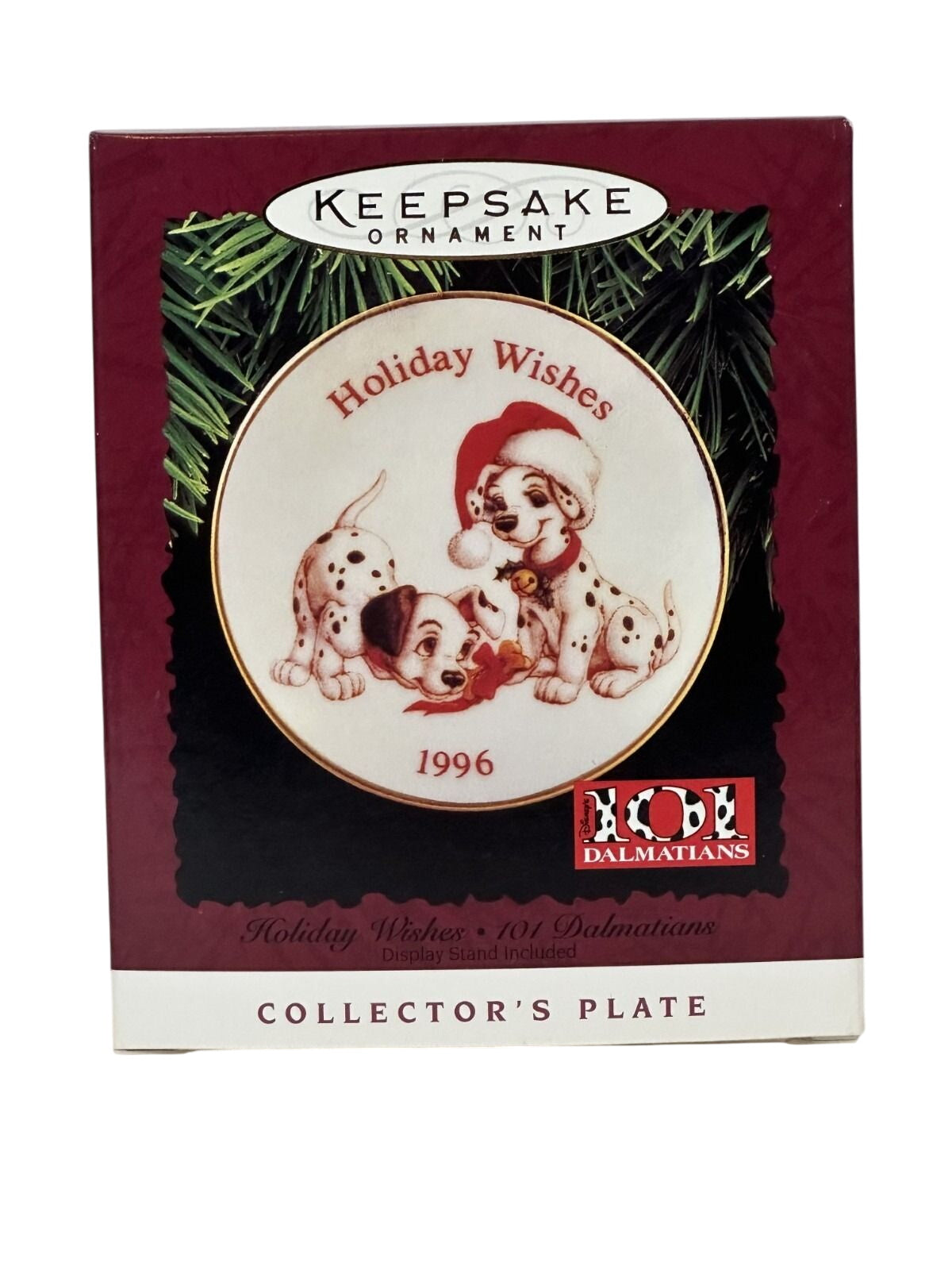 1996 Holiday Wishes Hallmark Ornament (101 Dalmatians) QXI6544